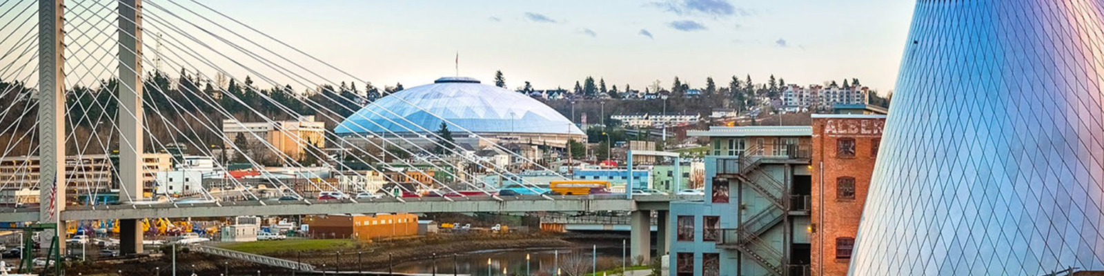 Website development placeholder image of downtown Tacoma