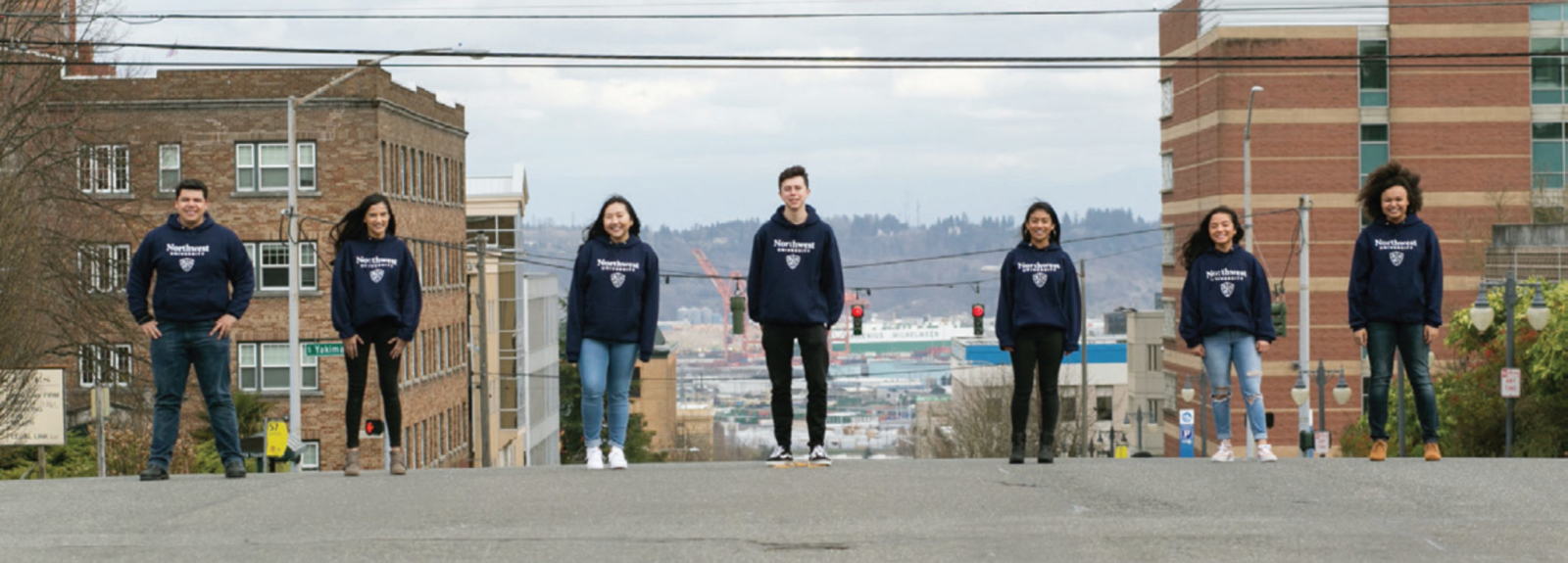 Website development placeholder image of a group of kids in the street